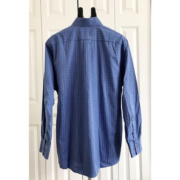 MICHAEL KORS Men's Blue Dress Shirt Sz L 16 1/2” - Picture 2 of 8